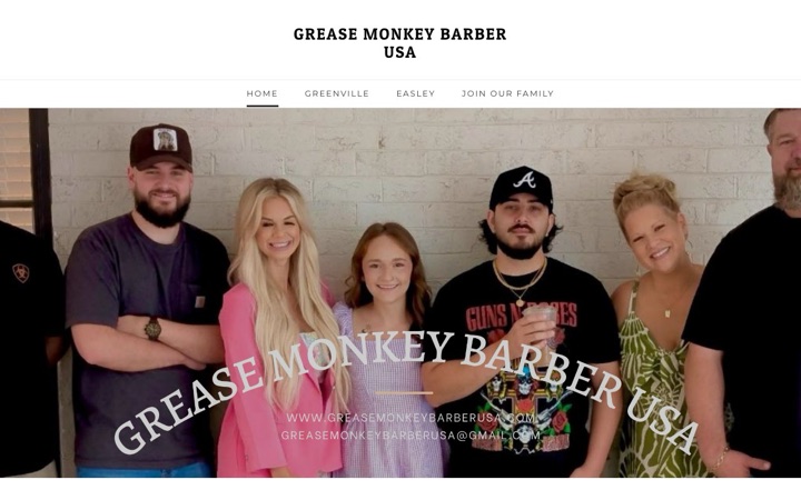 Grease Monkey Barber original website