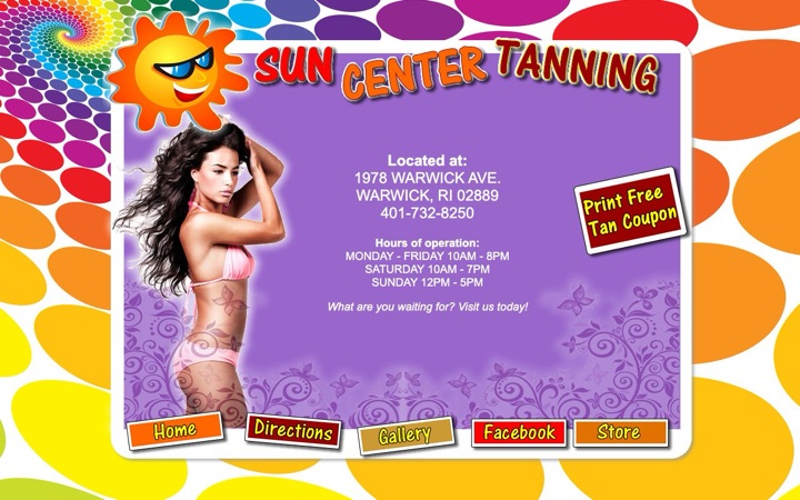 Sun Center Tanning original website